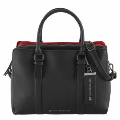 Von Cronshagen Kurzgriff Tasche Vatten Ljungen Black/red