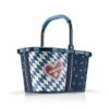 Reisenthel Einkaufskorb Carrybag 22l Frame Bavaria 6 Blue + Schatzerlherz