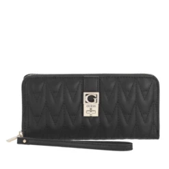 Guess Langbörse Damen Regilla SLG Large Zip Around Black