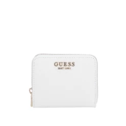 Guess Kleinbörse Damen Laurel SLG Small Zip Around White