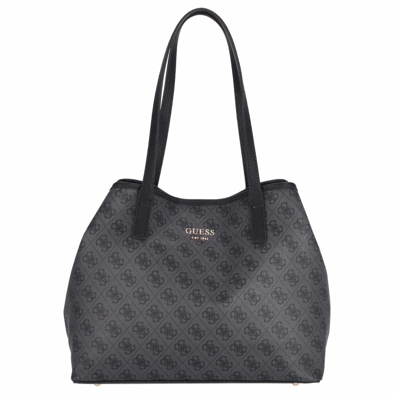 Guess Shopper Vikky Tote Coal 3 Guess Shopper Vikky Tote Coal