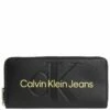 Calvin Klein Jeans Langbörse Damen Zip Around Fashion Black -Aufbewahrungstasche Geschäft 0 016446fcd3b12ee 1280x1280