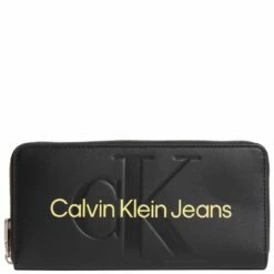 Calvin Klein Jeans Langbörse Damen Zip Around Fashion Black