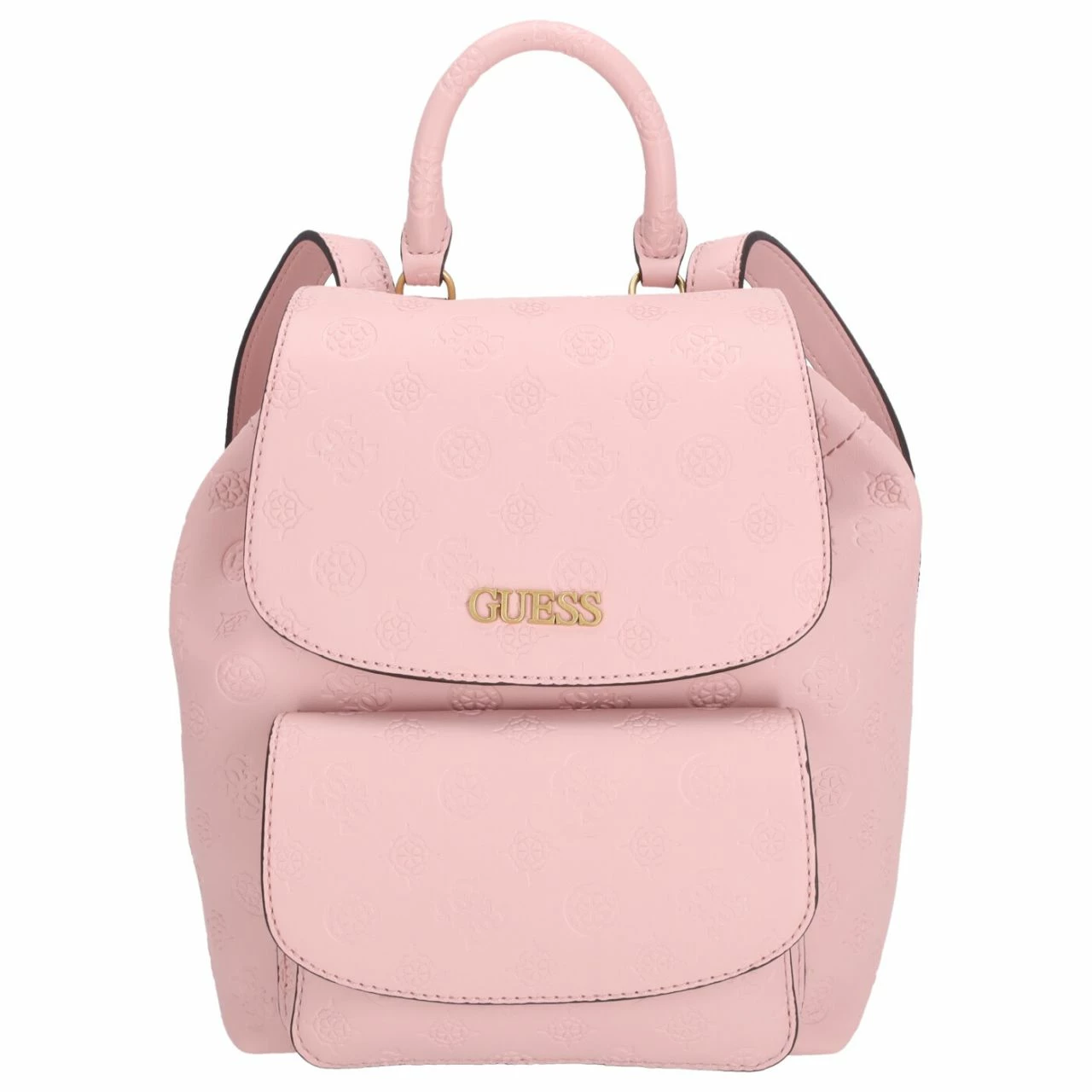 Guess Damenrucksack Geva Flap Backpack Rose Logo 3 Guess Damenrucksack Geva Flap Backpack Rose Logo