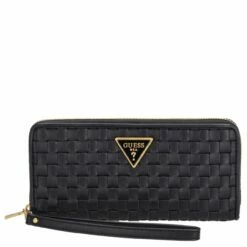 Guess Langbörse Damen Lisbet SLG Large Zip Around Black