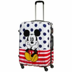 American Tourister Reisetrolley Disney Legends Dots Spinner 75cm Mickey Blue Dots