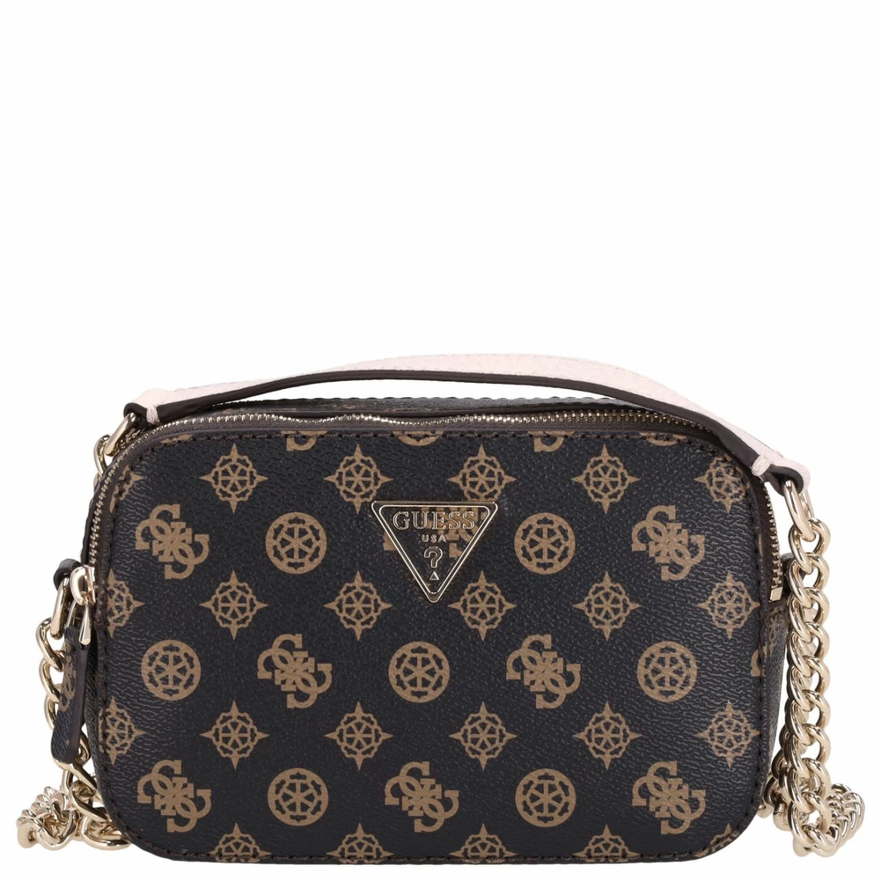 Guess Umhängetasche Noelle Crossbody Camera Mocha Logo 3 Guess Umhängetasche Noelle Crossbody Camera Mocha Logo