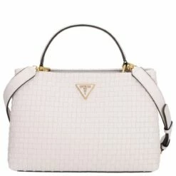 Guess Kurzgriff Tasche Lisbet 2 Compartment Satchel Stone