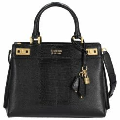 Guess Kurzgriff Tasche Katey Luxury Satchel Black
