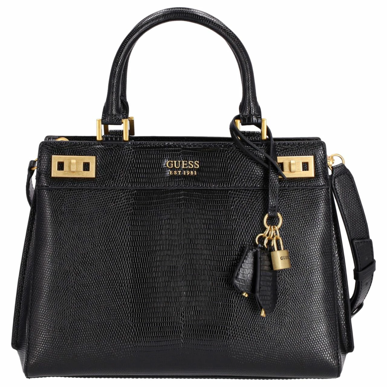 Guess Kurzgriff Tasche Katey Luxury Satchel Black 3 Guess Kurzgriff Tasche Katey Luxury Satchel Black