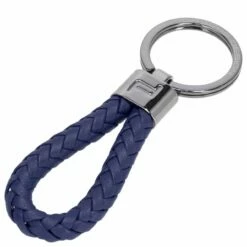 Porsche Design Schlüsselanhänger Key Hold Keyring Leather Cord Dark Blue