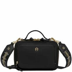 AIGNER Kurzgriff Tasche Zita S Black Coloured