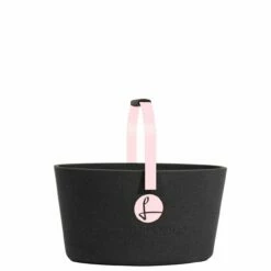 LIEBLINGSKORB Einkaufskorb Basic Black/pastellrosa