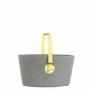 LIEBLINGSKORB Einkaufskorb Basic Silvergrey/pastellgelb