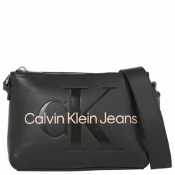Calvin Klein Jeans Umhängetasche Sculpted Camara Pouch Black/rose