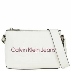 Calvin Klein Jeans Umhängetasche Sculpted Camara Pouch Ivory