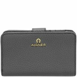 AIGNER Hochkantbörse Damen Ivy Cowhide Diamond Grey
