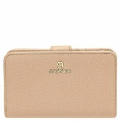 AIGNER Hochkantbörse Damen Ivy Cowhide Almond Beige