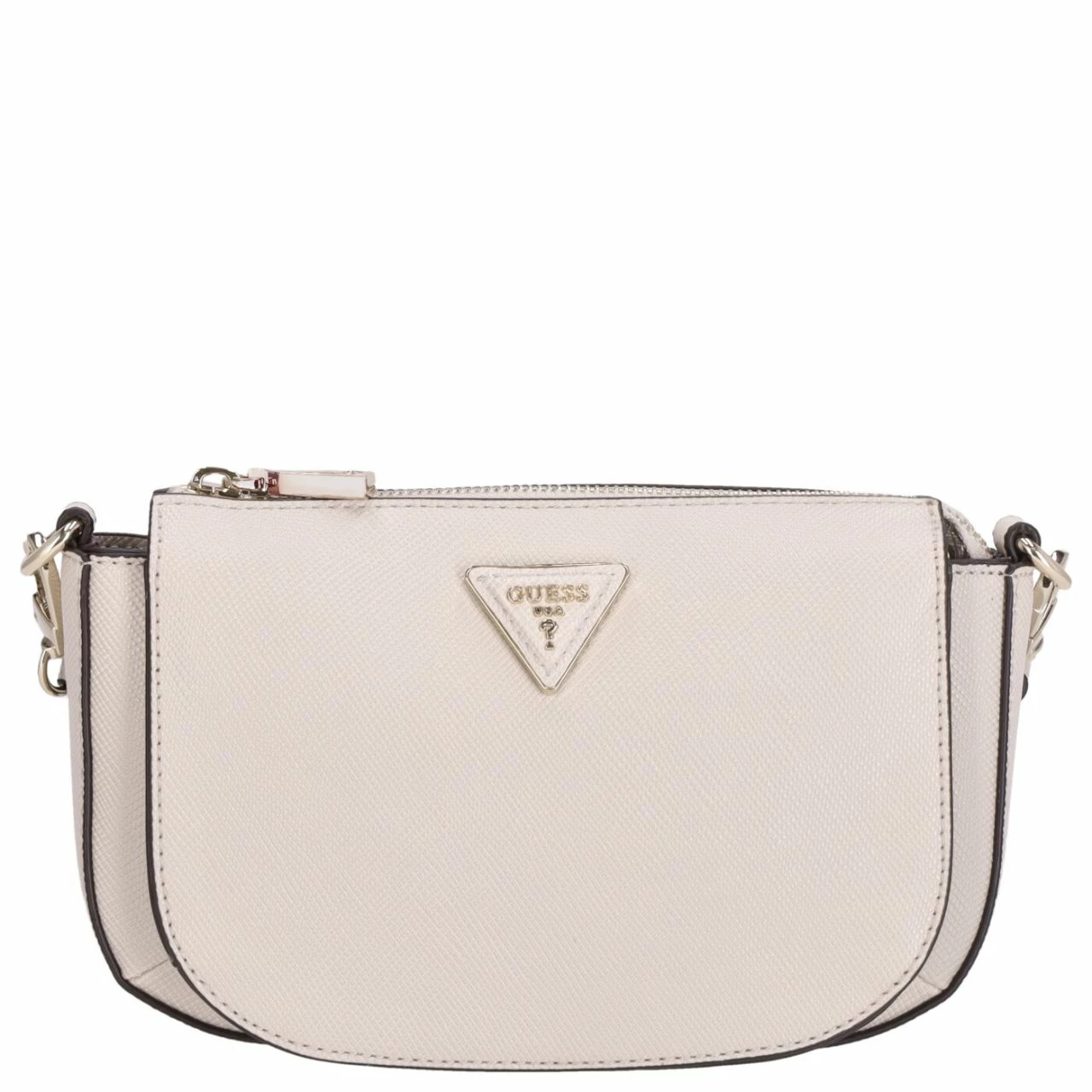 Guess Umhängetasche Brynlee Mini Triple Compt Flap Xbody Stone 3 Guess Umhängetasche Brynlee Mini Triple Compt Flap Xbody Stone