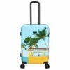 KENORADA Reisetrolley Plumeria 4W M 66cm Bus