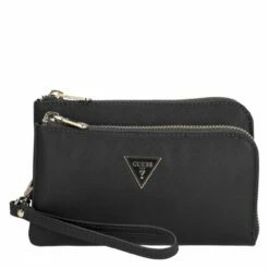 Guess Clutch Double Flat Pouch Black
