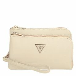 Guess Clutch Double Flat Pouch Rosewood