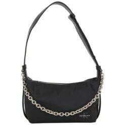 Calvin Klein Jeans Beuteltasche Nylon Chain Shoulder Bag Black