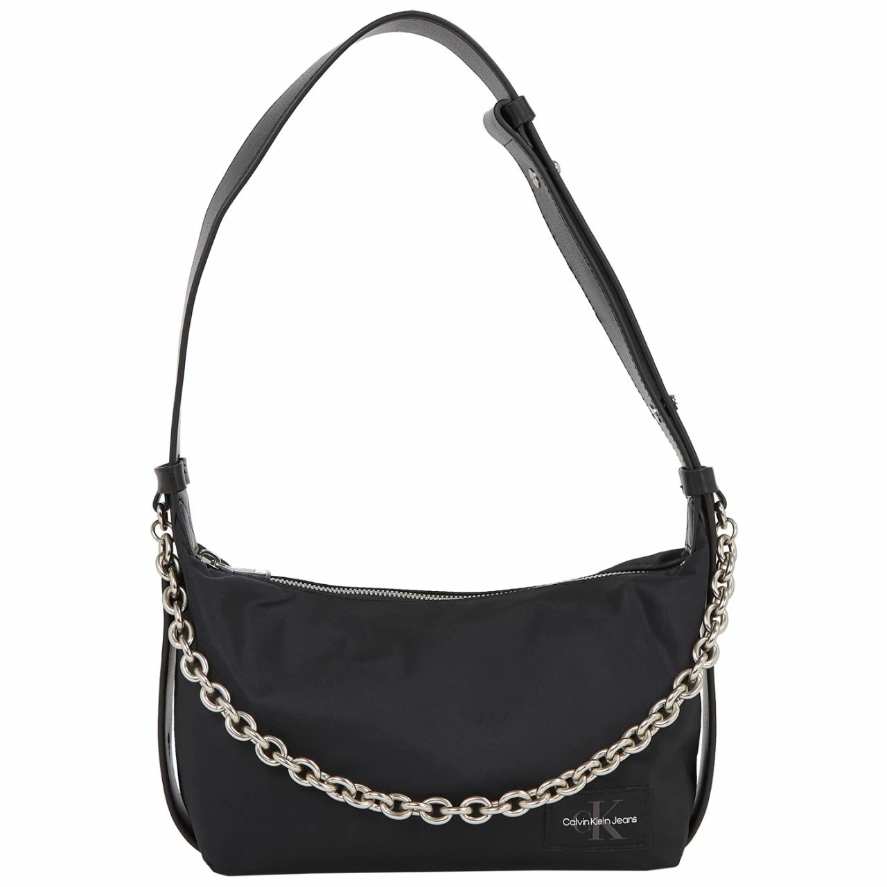 Calvin Klein Jeans Beuteltasche Nylon Chain Shoulder Bag Black 3 Calvin Klein Jeans Beuteltasche Nylon Chain Shoulder Bag Black