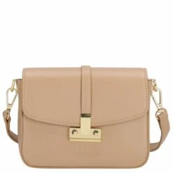 Seidenfelt Manufaktur Umhängetasche Giora Crossbody Powder Taupe/gold