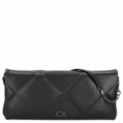 Calvin Klein Clutch Quilt Wristlet Ck Black