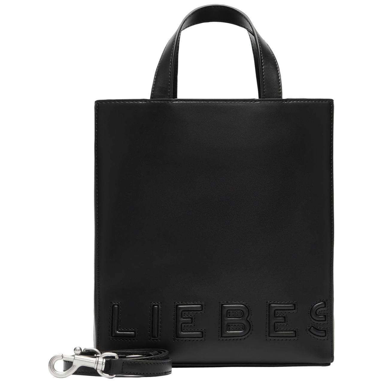 Liebeskind Berlin Kurzgriff Tasche Paper Bag Tote S Black 3 Liebeskind Berlin Kurzgriff Tasche Paper Bag Tote S Black