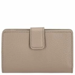 Coccinelle Hochkantbörse Damen Metallic Soft Wallet Medium Warm Taupe