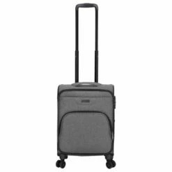 KENORADA Reisetrolley SoftLITE 4w S 55 Cm Grau Melange Anthrazit
