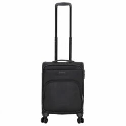 KENORADA Reisetrolley SoftLITE 4w S 55 Cm Schwarz