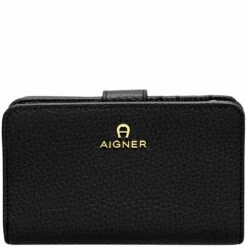 AIGNER Hochkantbörse Damen Ivy Cowhide Black