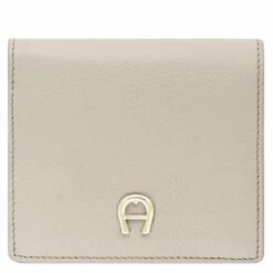 AIGNER Kleinbörse Damen Zita Pearl White
