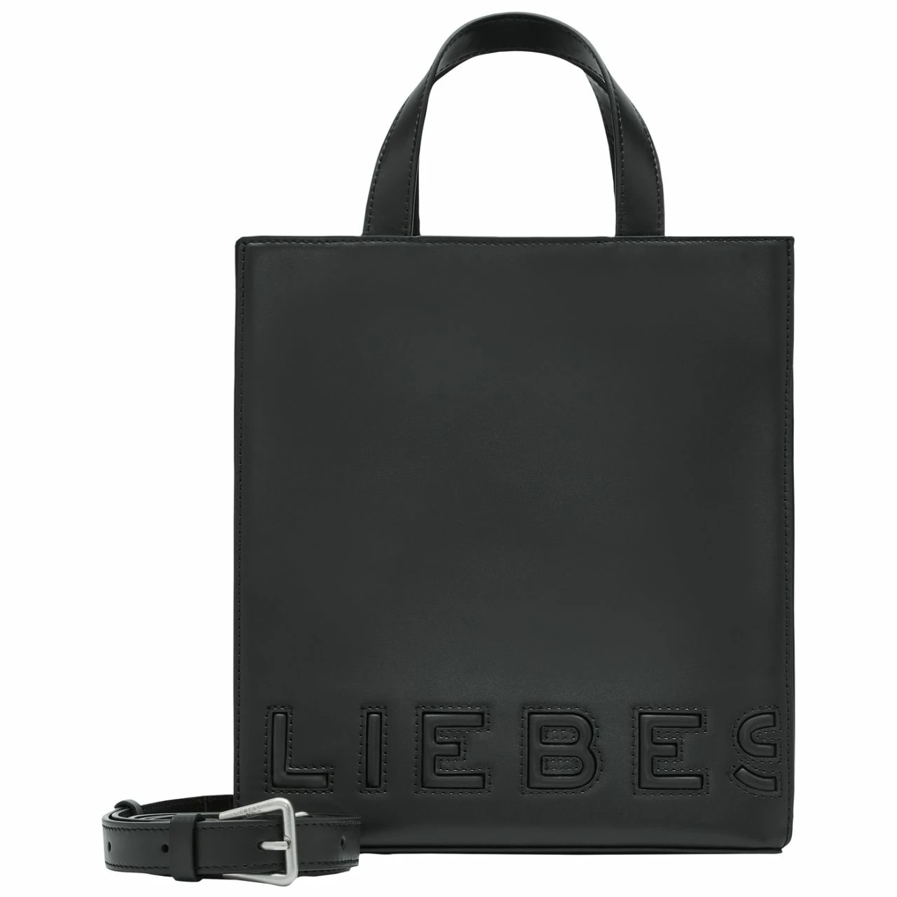 Liebeskind Berlin Kurzgriff Tasche Paper Bag S Black 3 Liebeskind Berlin Kurzgriff Tasche Paper Bag S Black