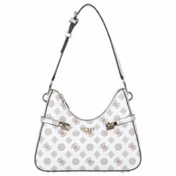 Guess Beuteltasche Loralee Hobo White Logo