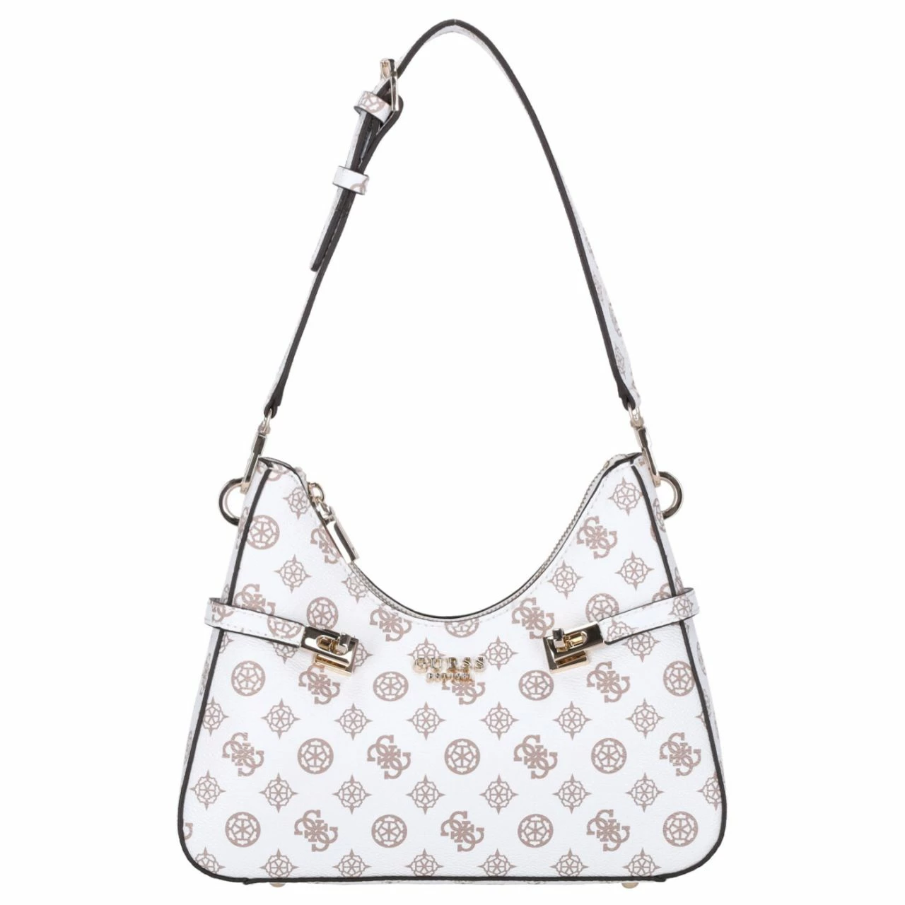 Guess Beuteltasche Loralee Hobo White Logo 3 Guess Beuteltasche Loralee Hobo White Logo