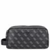 Guess Kulturbeutel Torino Beauty Case Double Zip Darkblack
