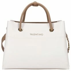 Valentino Kurzgriff Tasche Alexia Bianco/cuoio