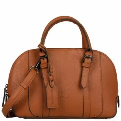 Tom Tailor Kurzgriff Tasche Danielle Bowling Bag Cognac