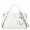 Guess Kurzgriff Tasche Jena Elite Luxury Satchel White Logo