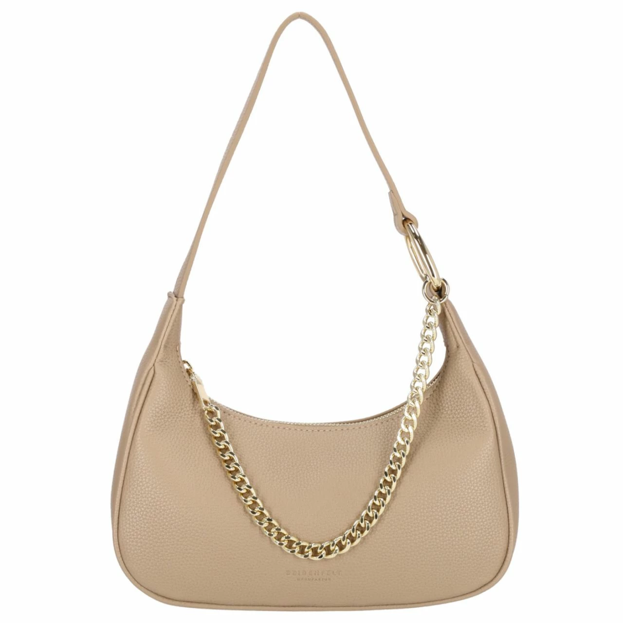 Seidenfelt Manufaktur Beuteltasche Svedala Shoulderbag Smooth Taupe/gold 3 Seidenfelt Manufaktur Beuteltasche Svedala Shoulderbag Smooth Taupe/gold