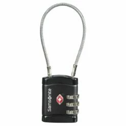 Samsonite Zahlenschloss Cablelock 3 Dial TSA Black