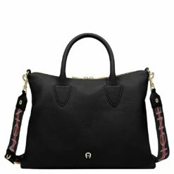 AIGNER Kurzgriff Tasche Zita M Schwarz