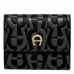 Aigner Hochkantbörse Damen Pria Kombi Börse Black