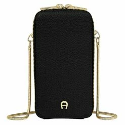 AIGNER Umhängetasche Handytasche Mit Kette Schwarz