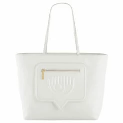 Chiara Ferragni Shopper Eyelike Pocket Sketch 04 White