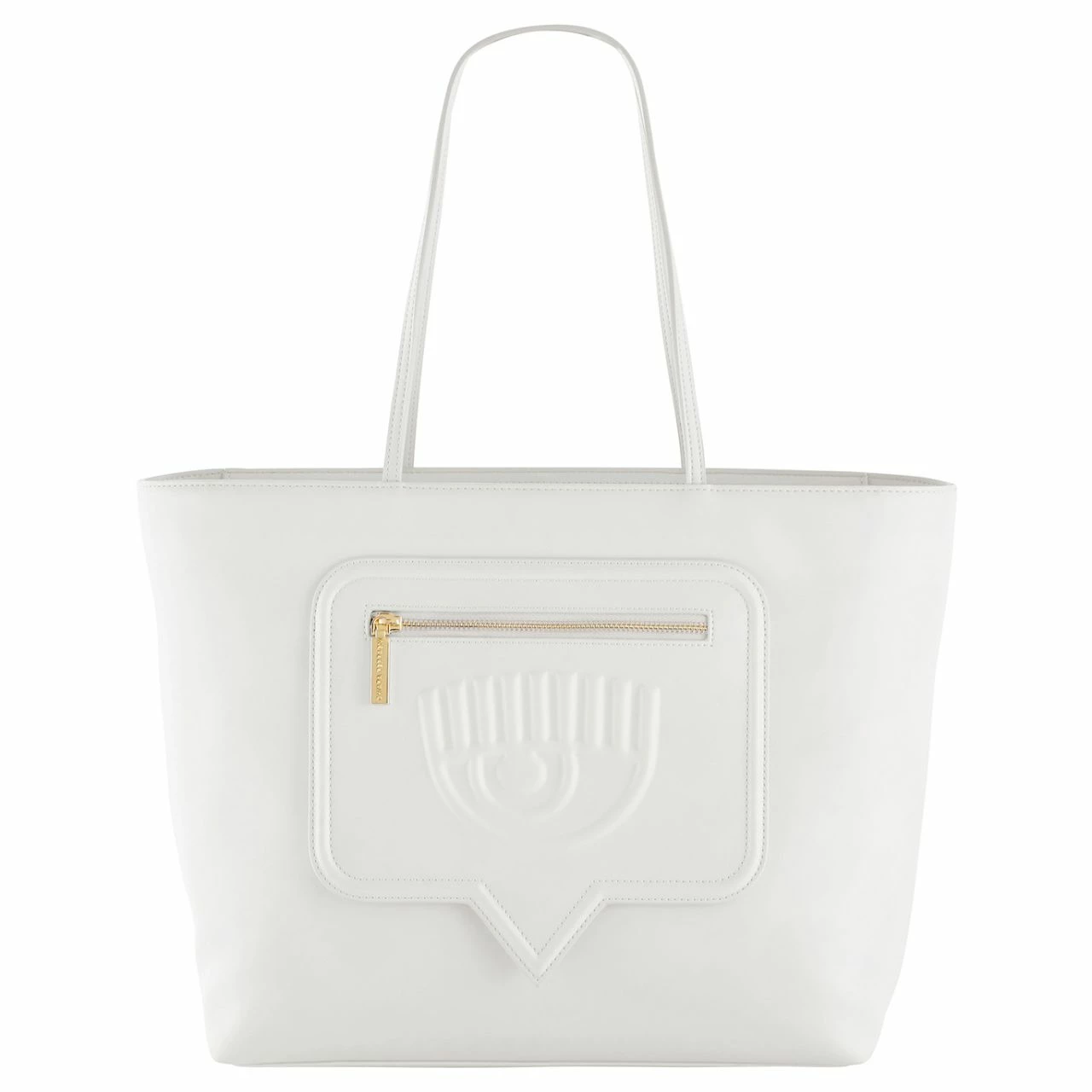 Chiara Ferragni Shopper Eyelike Pocket Sketch 04 White 3 Chiara Ferragni Shopper Eyelike Pocket Sketch 04 White